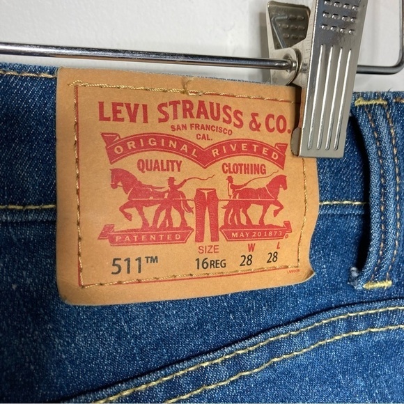 Levi’s 511 slim cut jeans size 16 regular - Picture 4 of 6